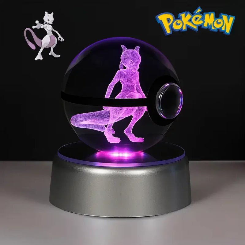 3D crystal LED Poké Ball: who is Mew?