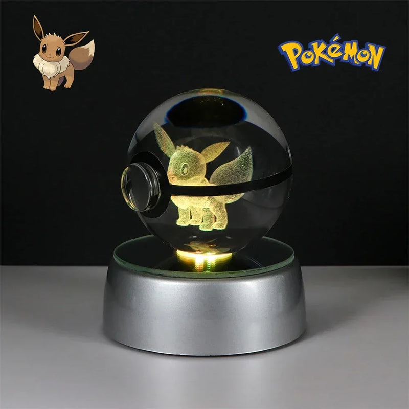 3D crystal LED Poké Ball: who is Eevee?
