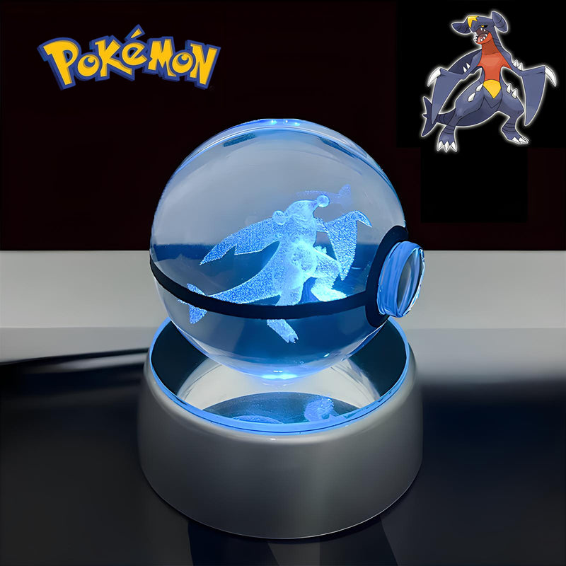 3D crystal LED Poké Ball: who is Garchomp?