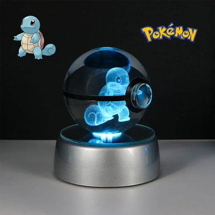 Pokémon Schiggy Pokéball-Lampe, LED-Kristall
