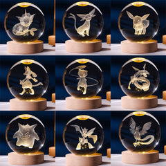 Pokémon Pokébola Luminosa Charmander, Base LED de Madera - vignette 2