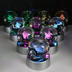 Pokéball Pokémon Pikachu – Cristal LED - vignette 2